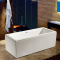 Cheap Rectangle Acrylic Indoor Freestanding Soaking Home Bathtub